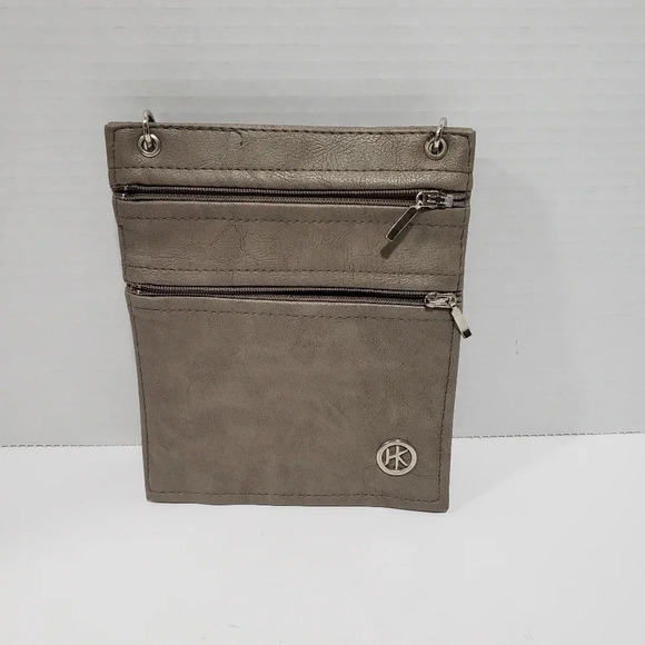 HipKlips  Womans Gray/Taupe Hands Free Wallet/Phone/Purse. - Picture 2 of 6